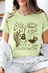 US3001P-E3097 Cowgirl Country Music Graphic Plus Tee $16