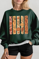 UL180-E3110 Brushstroke Boho Fall Graphic Sweatshirt $20