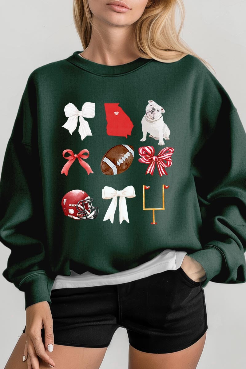 UL180P-E3080 Georgia Football Graphic Plus Sweatshirt $25