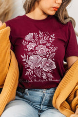 US3001P-E3155 Neutral Thanksgiving Graphic Plus Tee $16