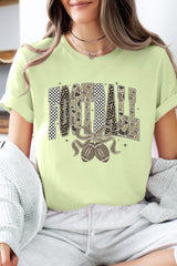 US3001-E3132 Camo Football Graphic Tee $12.5