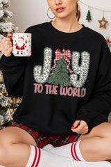 UL180-E3213 Joy to the World Graphic Sweatshirt $20
