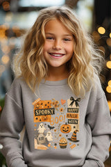 UL180B-E3084Z Halloween collage Kids Graphic Sweatshirt $20