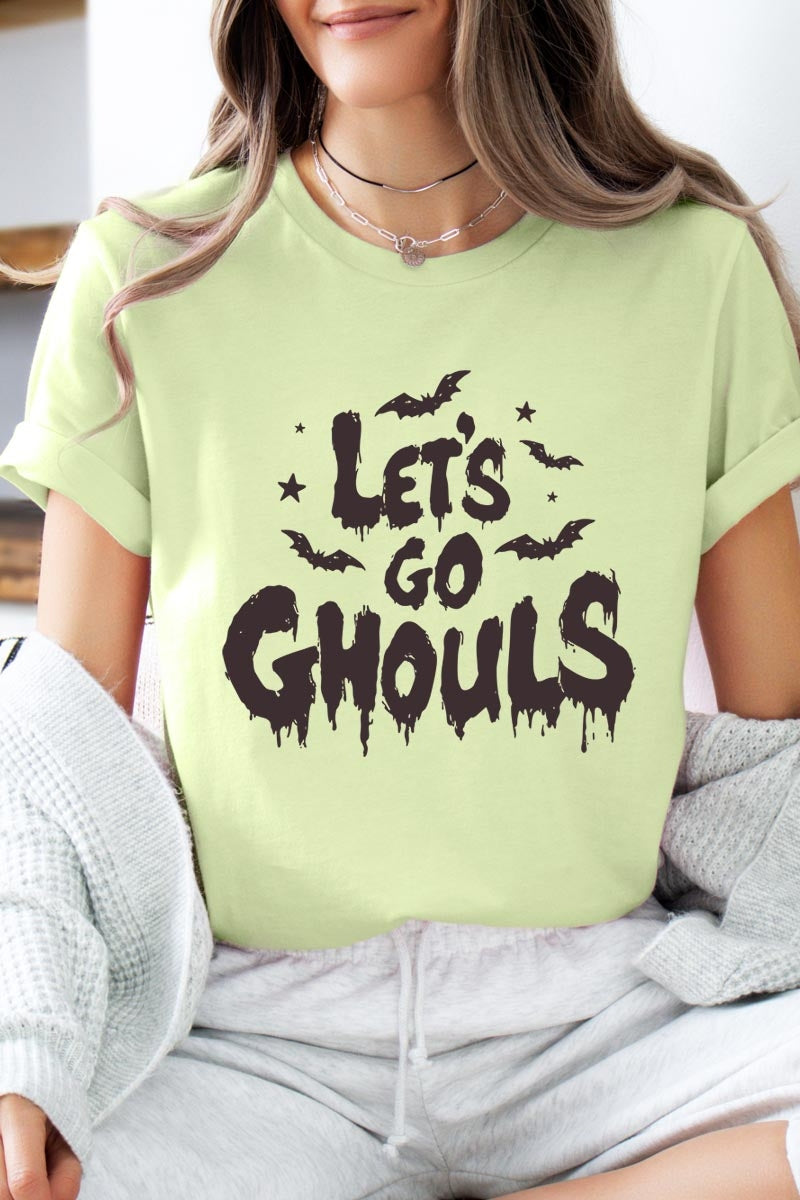 US3001-E3159 Letu2019s Go Ghouls Graphic Tee $12.5