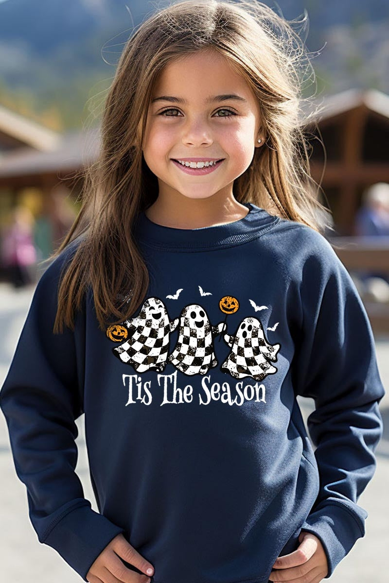 UL180B-E3124Z Retro Ghosts Kids Graphic Sweatshirt $20