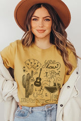 US3001P-E3097 Cowgirl Country Music Graphic Plus Tee $16