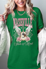 5000P-E3157 Nashville Rose Graphic Plus Heavy Cotton Tee $12.75