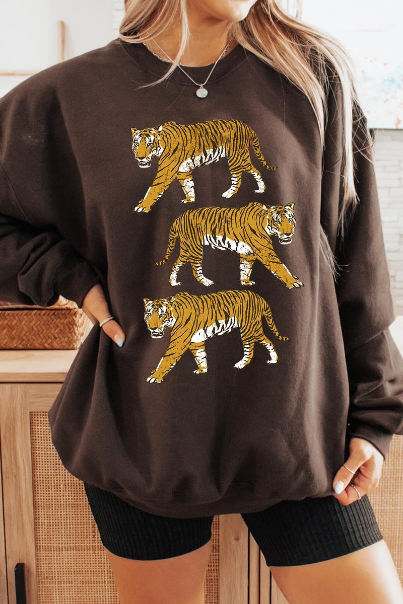 UL180-E3104 Retro Tigers Graphic Sweatshirt $20