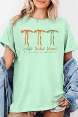 5000P-E3111 Grateful Thankful Blessed Plus Heavy Cotton Tee $12.75