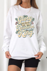 UL240P-E3220 Glory to the Newborn King Graphic Plus Long Sleeve Tee $17
