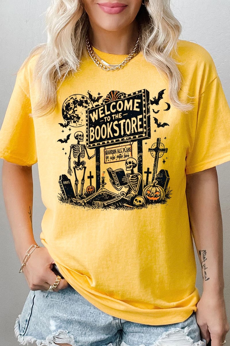 5000P-E3122 Bookstore Halloween Graphic Plus Heavy Cotton Tee $12.75