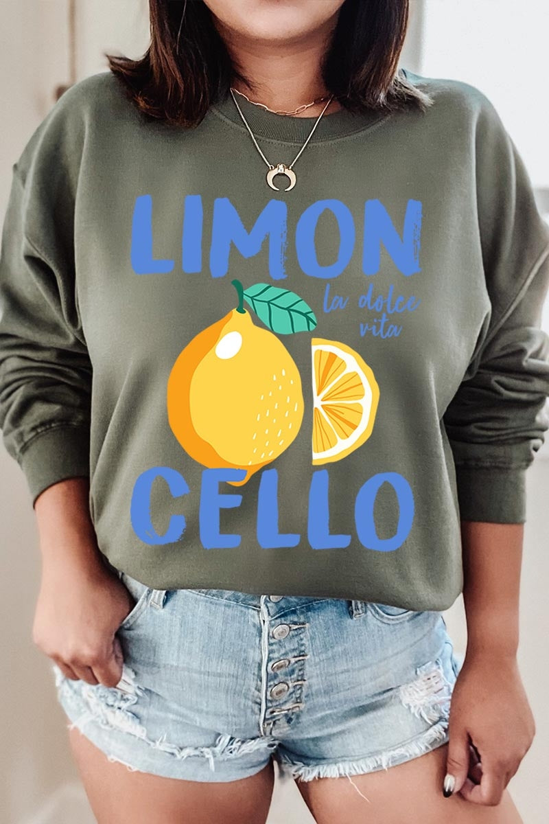 UL180P-E3056 Limoncello Graphic Plus Sweatshirt $25