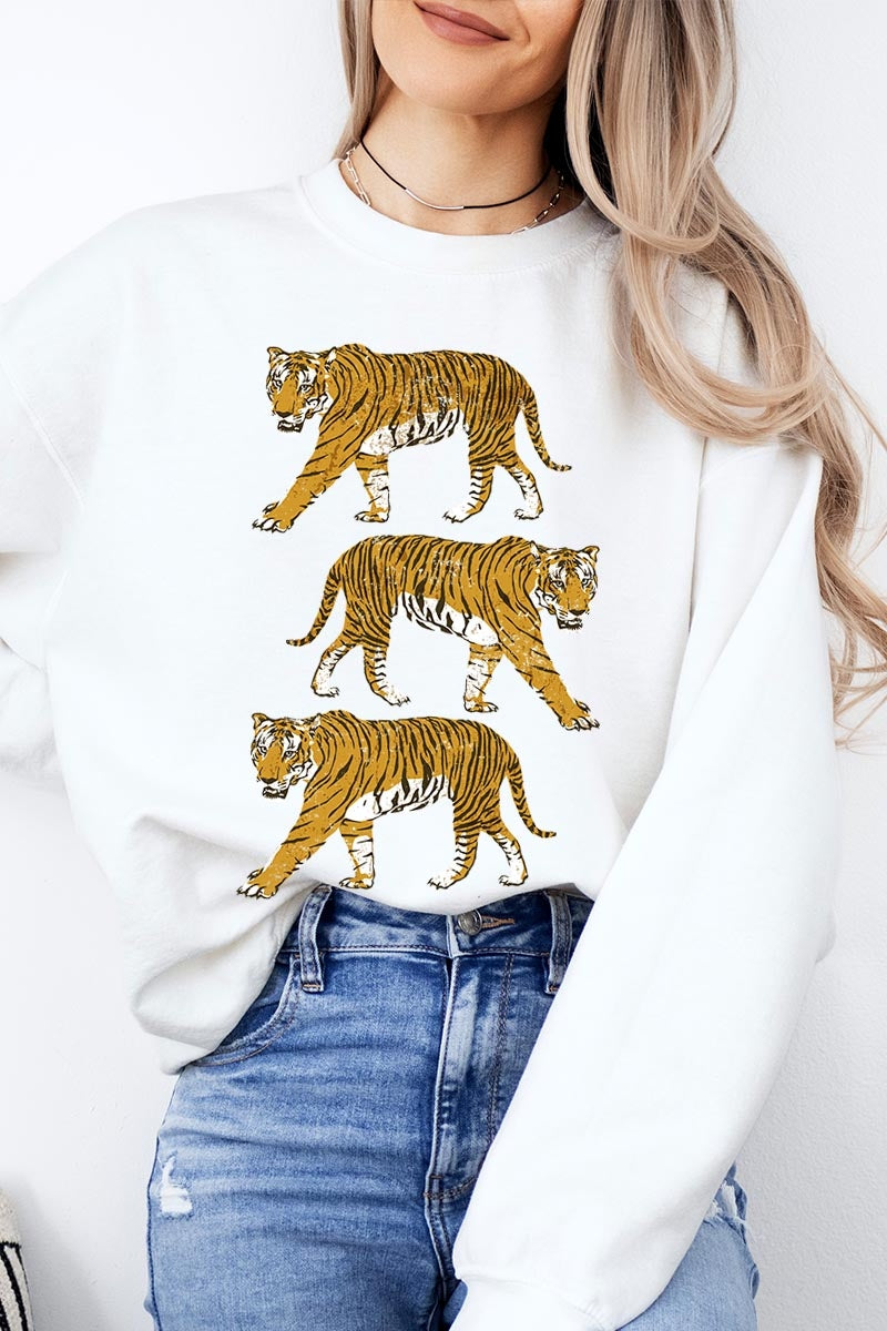 UL180-E3104 Retro Tigers Graphic Sweatshirt $20
