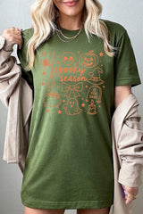US3001P-E3141 Halloween Doodle Graphic Plus Tee $16