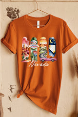 US3001P-E3061NV Nevada State Brushstroke Graphic Plus Tee $16