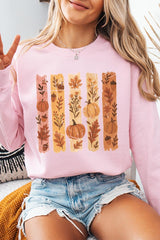 UL180-E3110 Brushstroke Boho Fall Graphic Sweatshirt $20