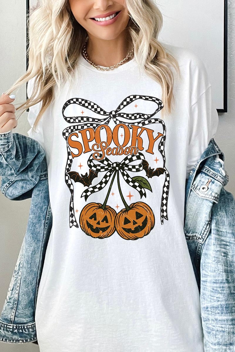 5000P-E3085 Pumpkin Cherries Graphic Plus Heavy Cotton Tee $12.75