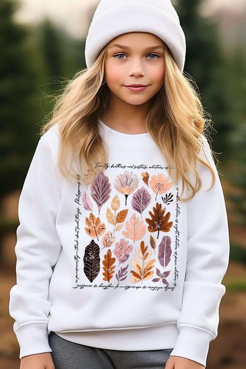 UL180B-E3147Z Christian Fall Kids Graphic Sweatshirt $20