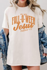 5000P-E3143 Are You Fall O Ween Jesus Plus Heavy Cotton Tee $12.75