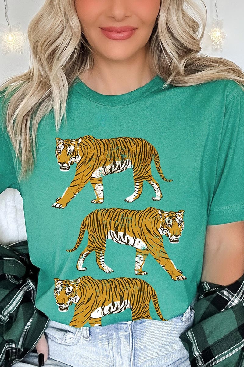 US3001-E3104 Retro Tigers Graphic Tee $12.5
