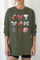 UL240P-E3076 Alabama Football Graphic Plus Long Sleeve Tee $17