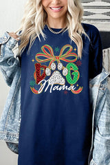 5000P-E3194 Dog Mama Christmas Paw Graphic Plus Heavy Cotton Tee $12.75