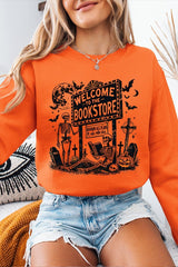 UL180-E3122 Bookstore Halloween Graphic Sweatshirt $20