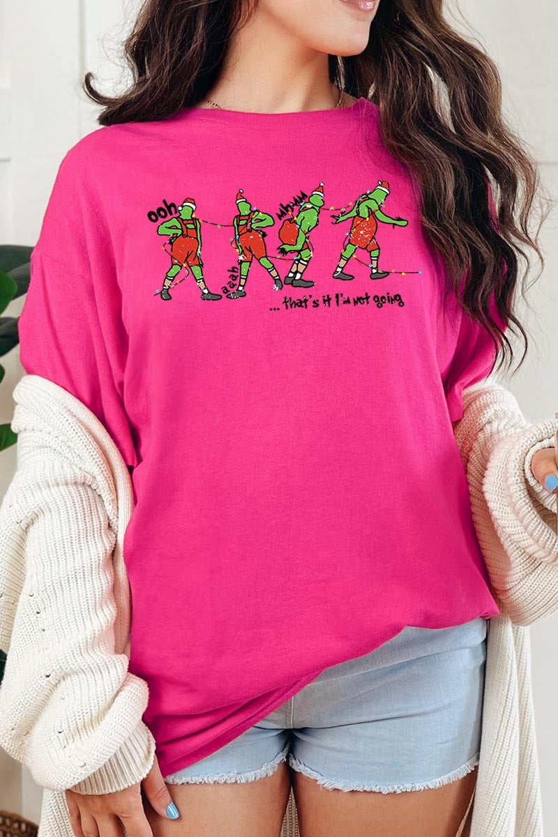 5000-E3203 Grinch Funny Christmas Graphic Heavy Cotton Tee $9