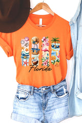 US3001P-E3061FL Florida State Brushstroke Graphic Plus Tee $16