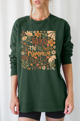 UL240-E3136 Take Me To The Pumpkin Patch Long Sleeve Tee $13.75
