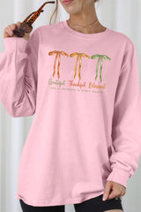 UL240P-E3111 Grateful Thankful Blessed Plus Long Sleeve Tee $17