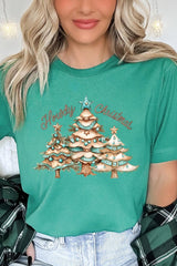 US3001P-E3185 Howdy Christmas Graphic Plus Tee $16