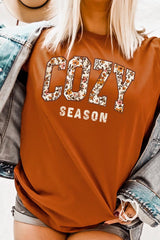 US3001P-E3082 Cozy Season Graphic Plus Tee $16