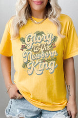 5000P-E3220 Glory to the Newborn King Graphic Plus Heavy Cotton Tee $12.75