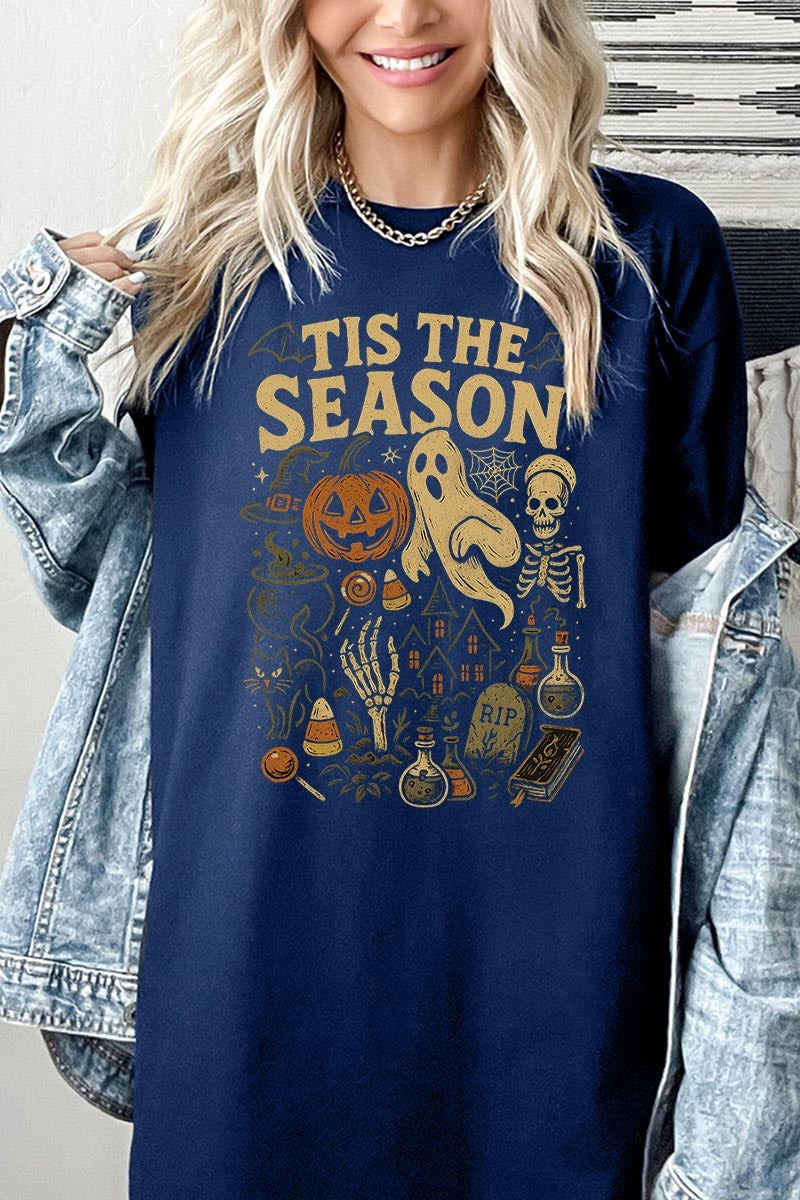 5000P-E3125 Tis The Season Halloween Plus Heavy Cotton Tee $12.75