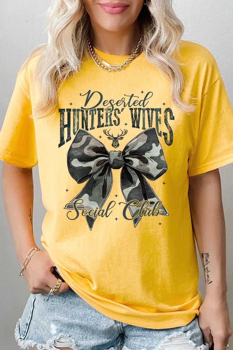 5000P-E3193 Huntersu2019 Wives Social Club Graphic Plus Heavy Cotton Tee $12.75