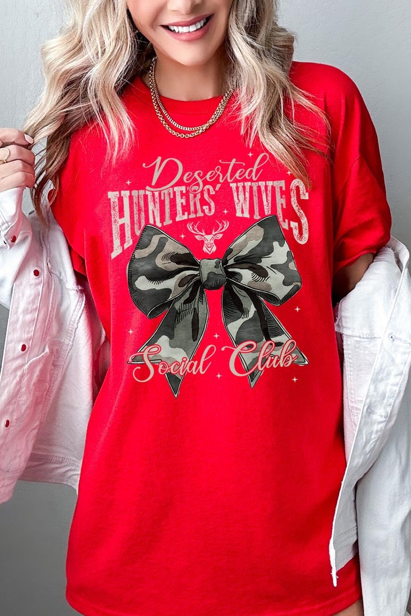 5000-E3193 Huntersu2019 Wives Social Club Graphic Heavy Cotton Tee $9