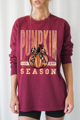 UL240P-E3145 Pumpkin Season Graphic Plus Long Sleeve Tee $17