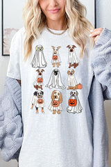 5000-E3106 Halloween Ghost Dog Graphic Heavy Cotton Tee $9