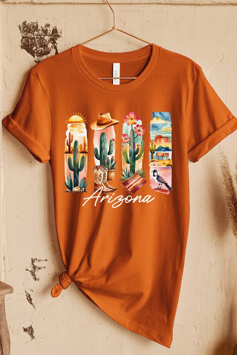 US3001P-E3061AZ Arizona State Brushstroke Graphic Plus Tee $16