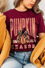 US3001-E3145 Pumpkin Season Graphic Tee $12.5