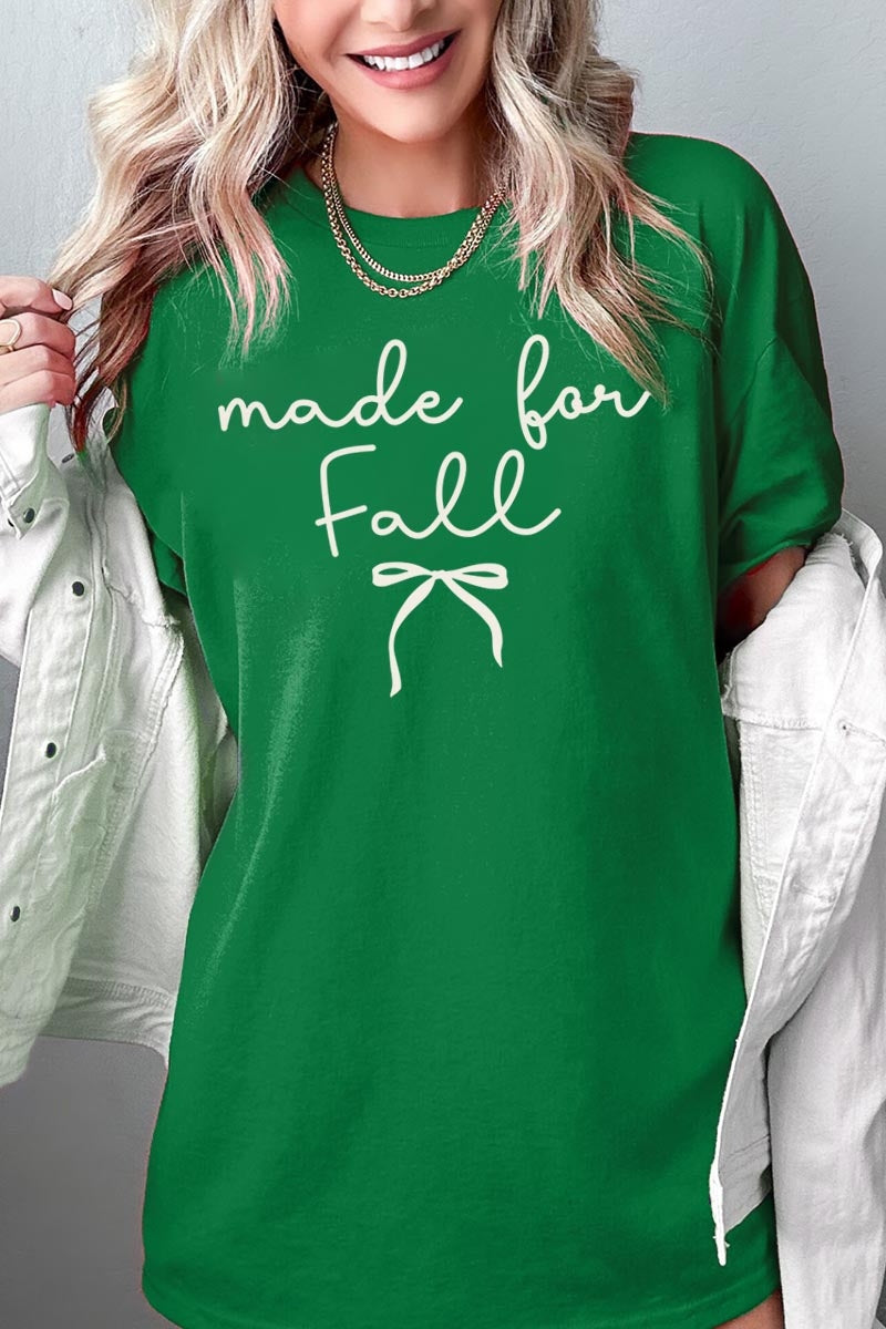 5000-E3151 Made For Fall Graphic Heavy Cotton Tee $9