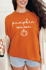 5000P-E3152 Pumpkin Season Graphic Plus Heavy Cotton Tee $12.75