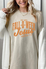 5000-E3143 Are You Fall O Ween Jesus Graphic Heavy Cotton Tee $9