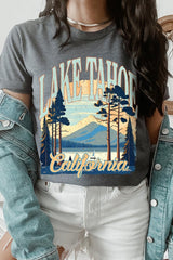 US3001P-E3059 Lake Tahoe Graphic Plus Tee $16