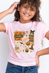 US3001Y-E3084Z Halloween collage Kids Graphic Tee $11