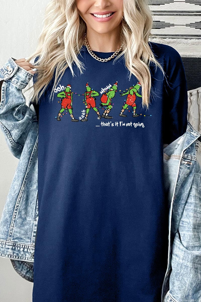 5000-E3203 Grinch Funny Christmas Graphic Heavy Cotton Tee $9