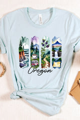 US3001-E3061OR Oregon State Brushstroke Graphic Tee $12.5