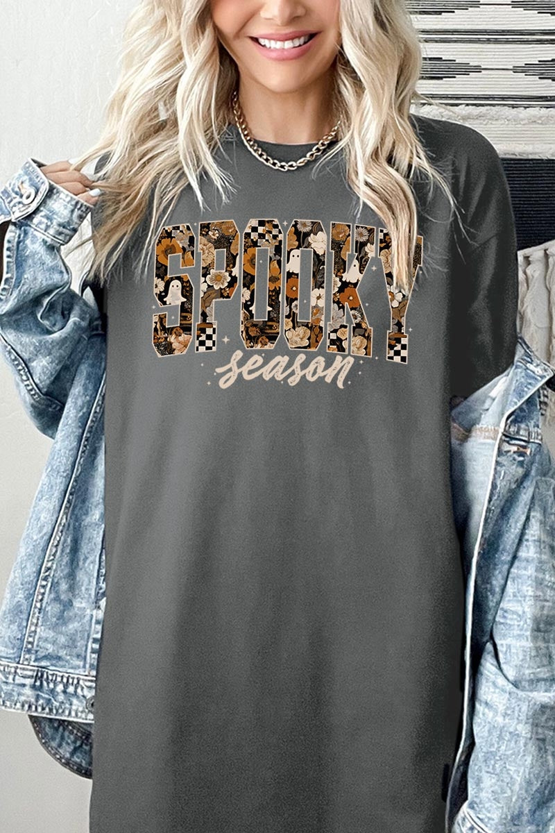 5000-E3105 Spooky Season Halloween Graphic Heavy Cotton Tee $9