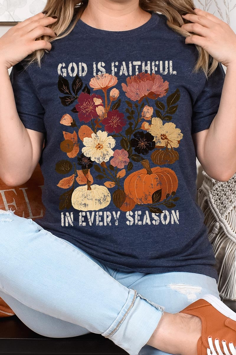 US3001P-E3171 Faithful In Every Season Graphic Plus Tee $16